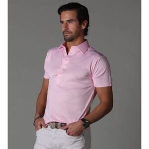 Collars & Co. Semi-Spread Collar Short-Sleeve Polo